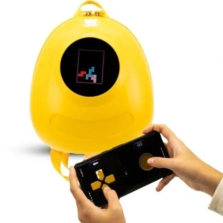 Woxter Mochila con pantalla LED Loy-Big Eye Amarilla